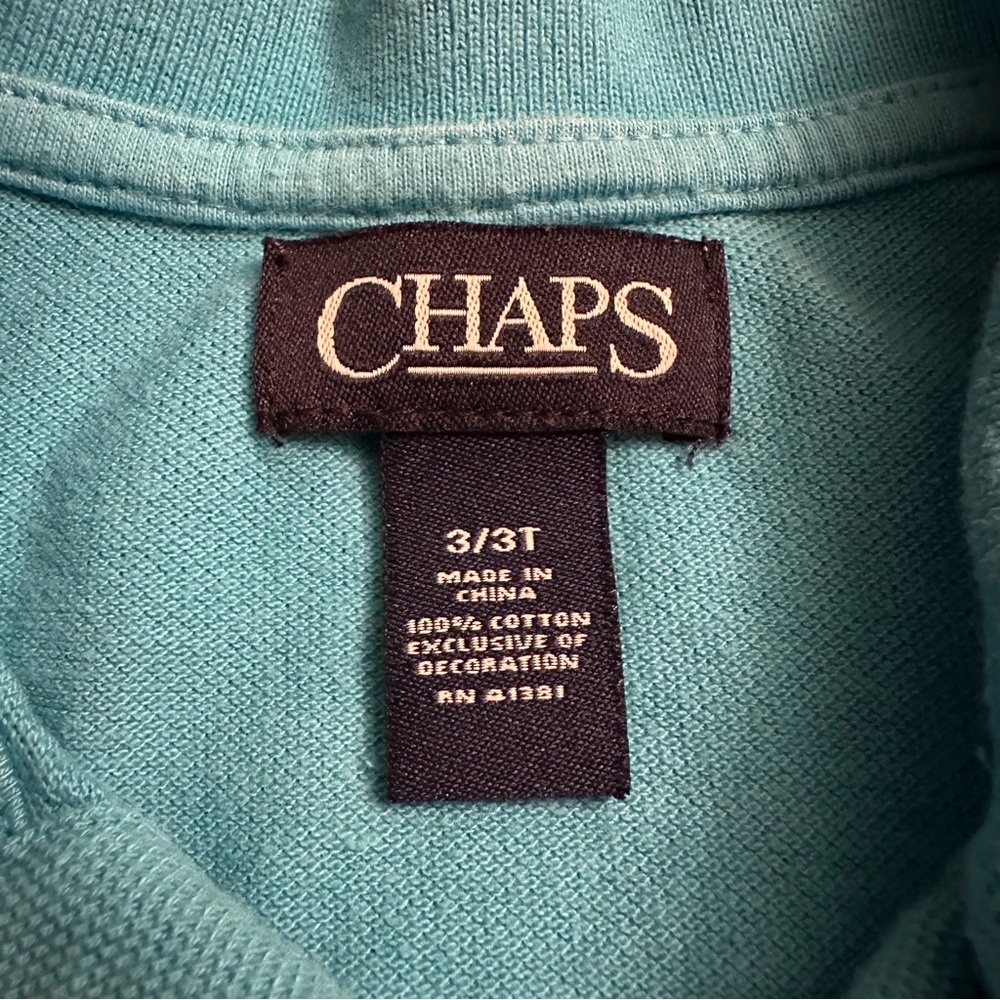 Chaps - Polo - Blue - Sz: 3T - Picture 3 of 3